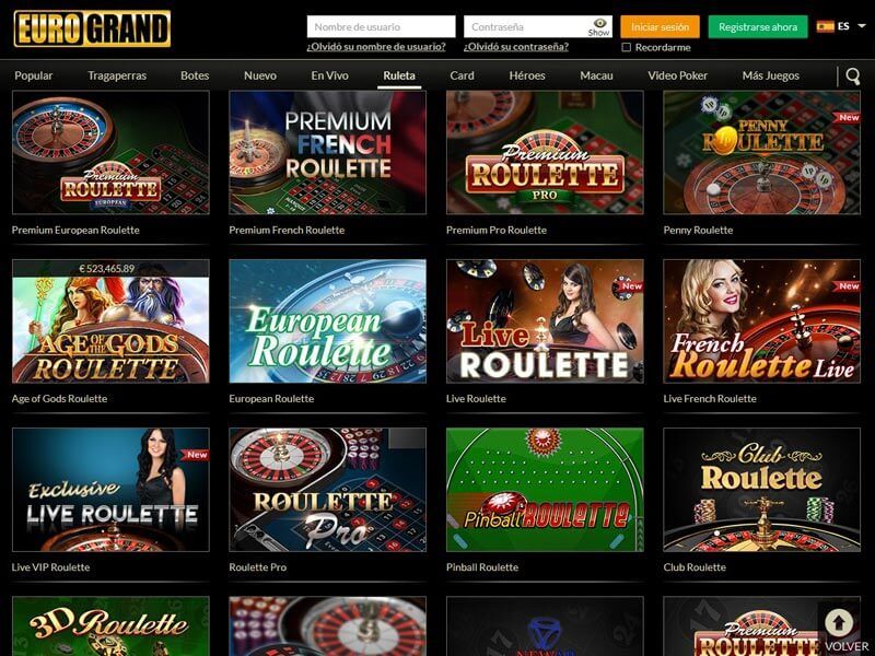 Eurogrand Casino Demo