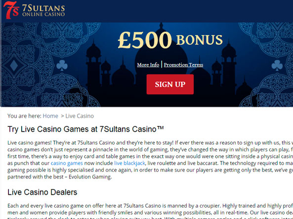 Seven Sultans Online Casino