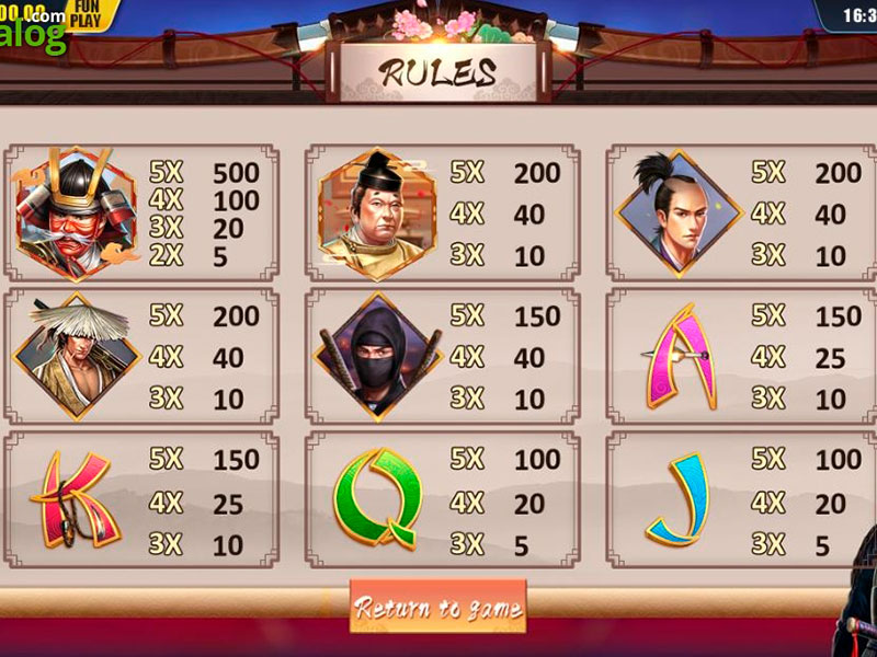 shogun pokie machine free download