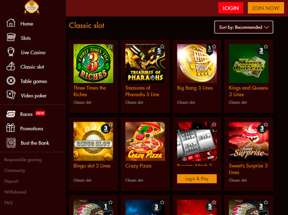 Thebes casino no deposit