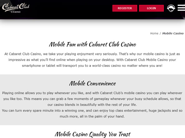Full Cabaret Club Casino Review