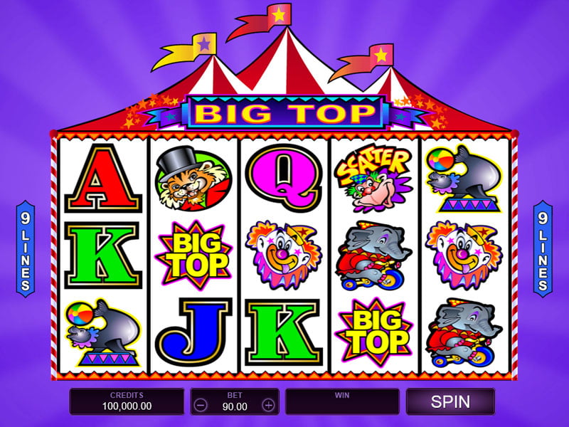 big top slot machine