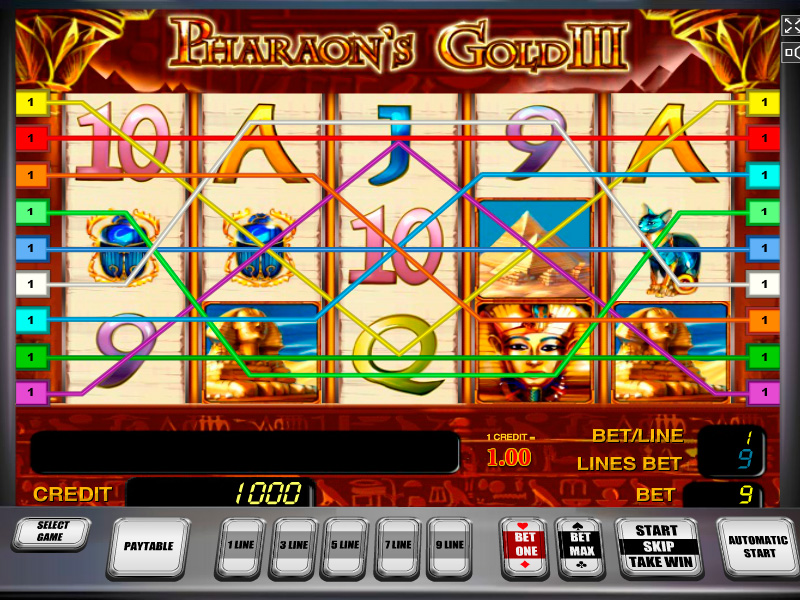 pharaohs gold fruit machine