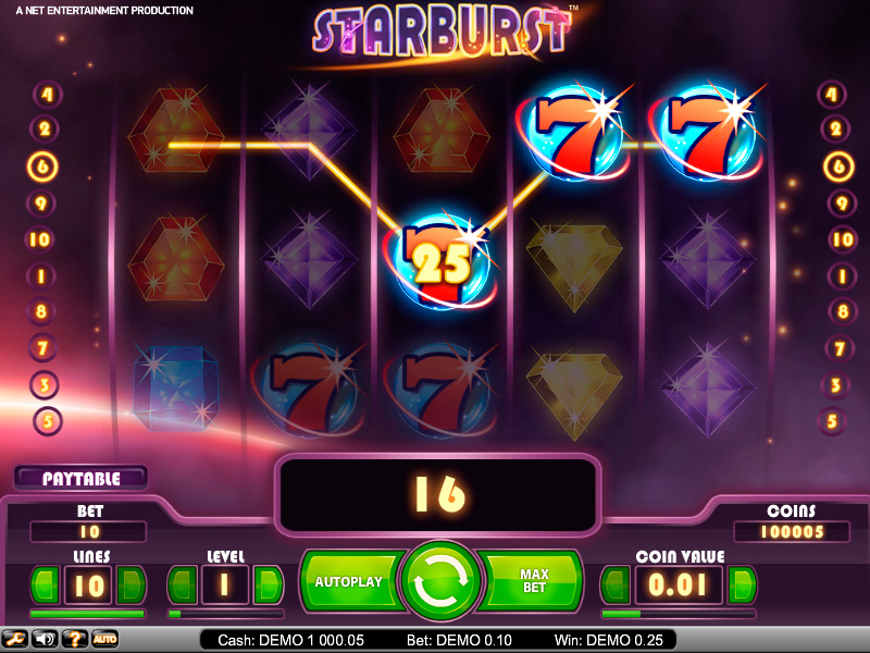 play starburst real money