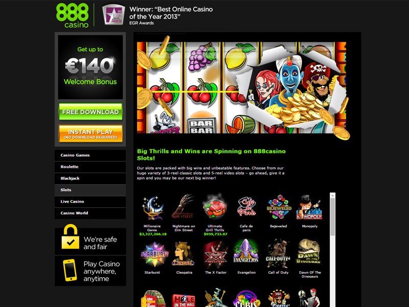 Online Bonus On 888 Casino