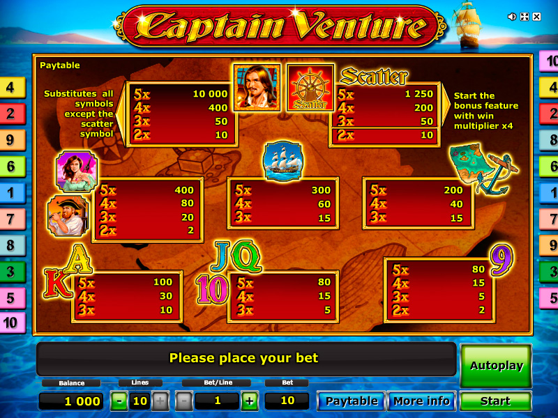 Captain venture demo play online